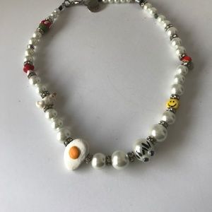 VENESSA  ARIZAGA RAINBOW  CERAMIC BEAD NECKLACE